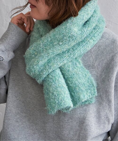 LBC（エルビーシー） マフラー ストール ウール混MIXツイードマフラー