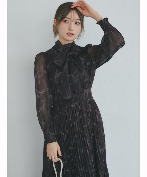 tocco closet（トッコ クローゼット） ワンピース 2WAYボウタイ