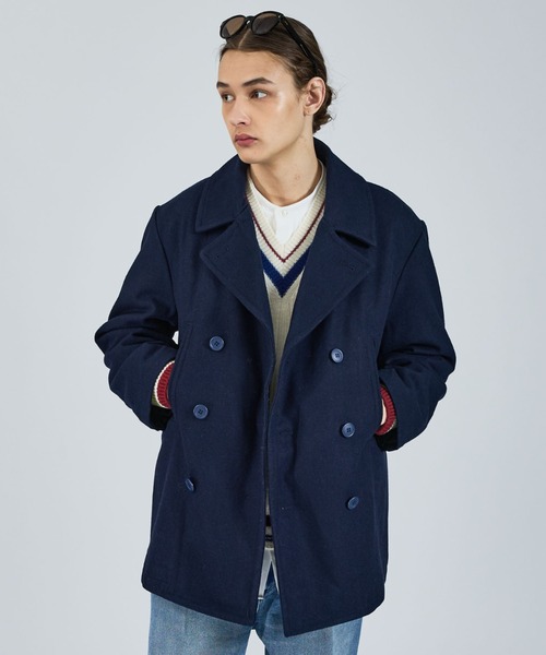 C+ ネイビー ウール ピーコート 楽天市場】実物 USED 米軍 U.S.NAVY KERSEY（カージー）ウール