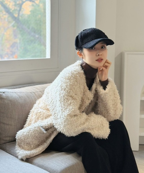 ebure エブール コート（レディースノーカラーコート）｜コート