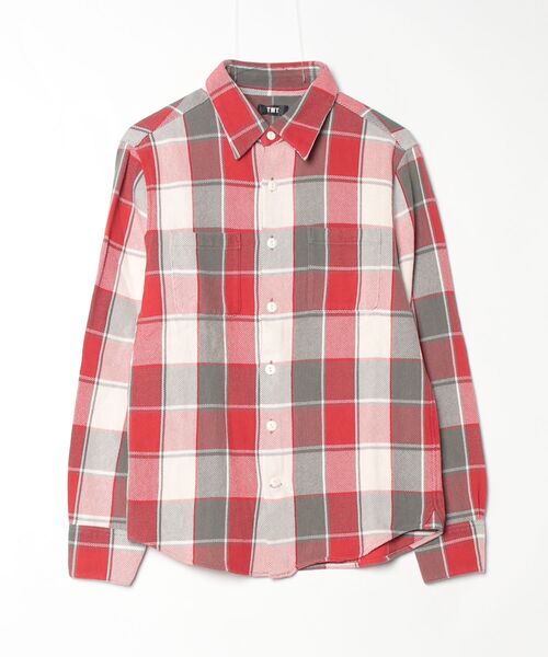 TMTシャツ　Sサイズ TMT シャツ 「TMT/ティーエムティー」HEAVY TWILL PLAID SHIRTS メンズ