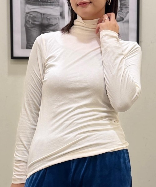 Right-on（ライトオン） tシャツ 「HONEYSUCKLE ROSE」調温ハイネック