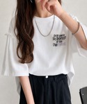 tシャツ 半袖 ほどよい甘さと抜け感を。大人か...の詳細画像3