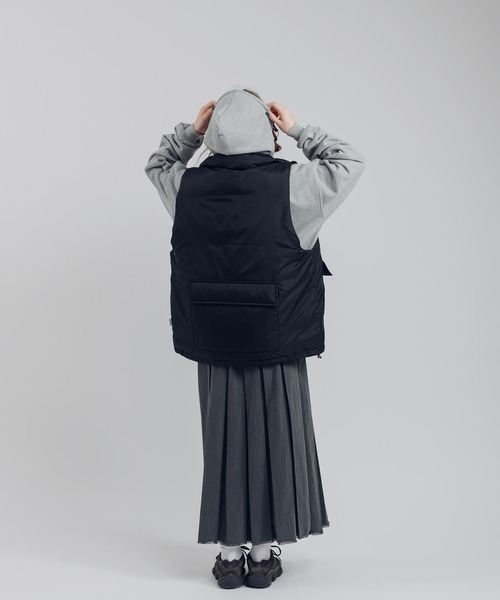 「MUHET」 プルオーバーパーカー MEDIUM ネイビー レディース_画像4