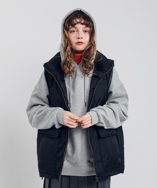 「MUHET」 プルオーバーパーカー MEDIUM ネイビー レディース_画像8