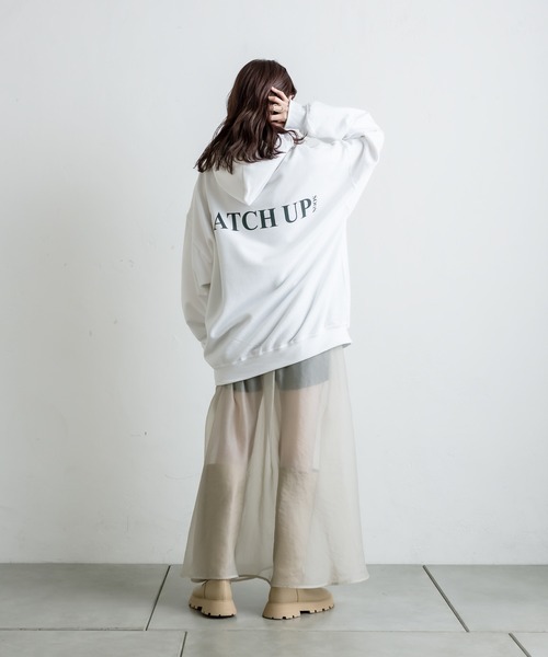 「mystic」 プルオーバーパーカー FREE グレー レディース_画像4