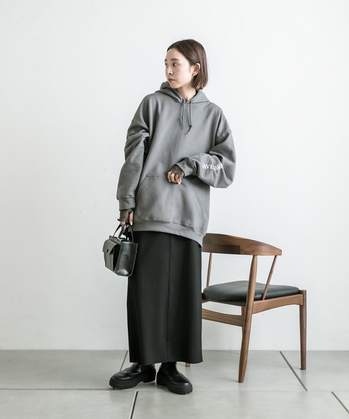 「mystic」 プルオーバーパーカー FREE グレー レディース_画像5