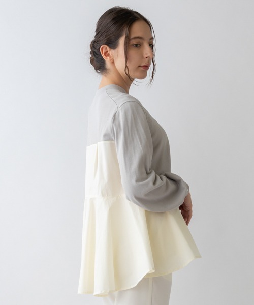 「Sono」 長袖ニット 1 ホワイト レディース_画像4