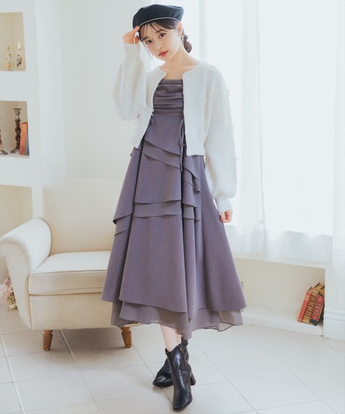 「WILLSELECTION」 ニットカーディガン FREE オフホワイト レディース_画像5