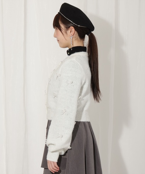 「WILLSELECTION」 ニットカーディガン FREE オフホワイト レディース_画像8