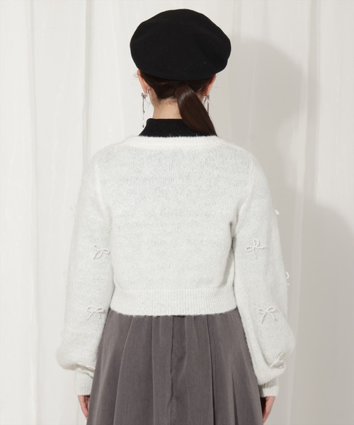「WILLSELECTION」 ニットカーディガン FREE オフホワイト レディース_画像9