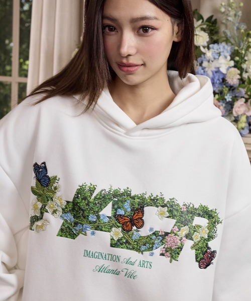 「HARSH AND CRUEL」 プルオーバーパーカー X-LARGE ホワイト メンズ_画像2