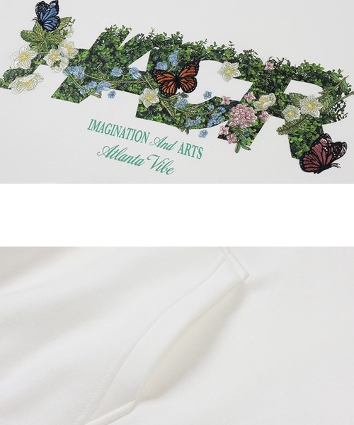 「HARSH AND CRUEL」 プルオーバーパーカー X-LARGE ホワイト メンズ_画像5