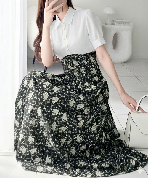 mily bilet パーティードレス ワンピース 夏 半袖 「mily bilet