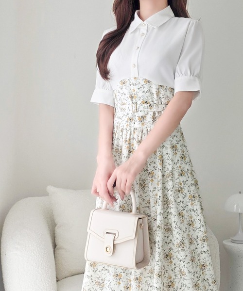 mily bilet パーティードレス ワンピース 夏 半袖 「mily bilet