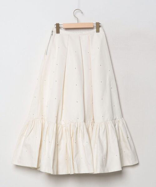 「TSURU by Mariko Oikawa」 スカート 34 ホワイト レディース_画像2