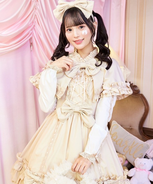 BODYLINE ワンピース 3wayケープつきリボンのロイヤルドールドレス 5点