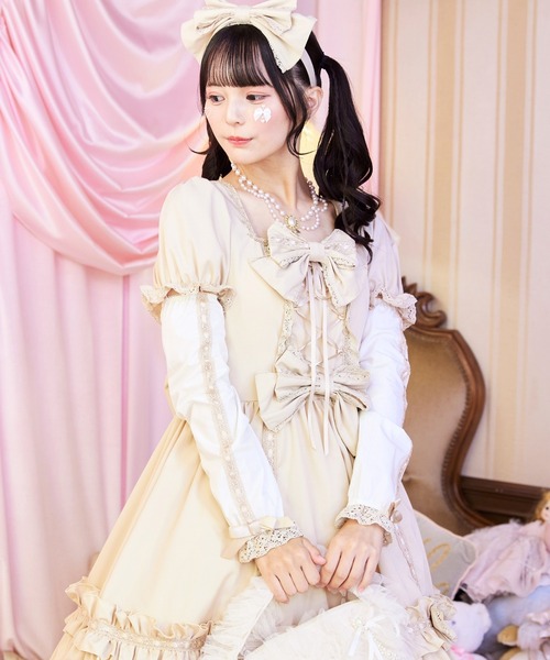 BODYLINE ワンピース 3wayケープつきリボンのロイヤルドールドレス 5点