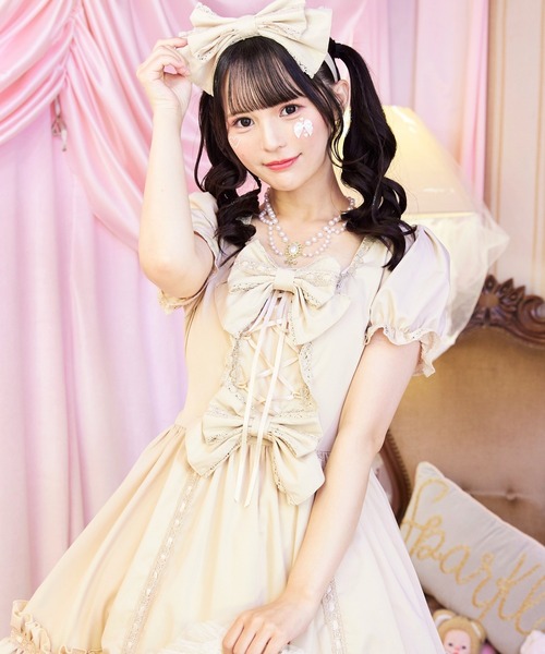 BODYLINE ワンピース 3wayケープつきリボンのロイヤルドールドレス 5点