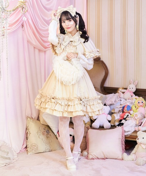BODYLINE ワンピース 3wayケープつきリボンのロイヤルドールドレス 5点