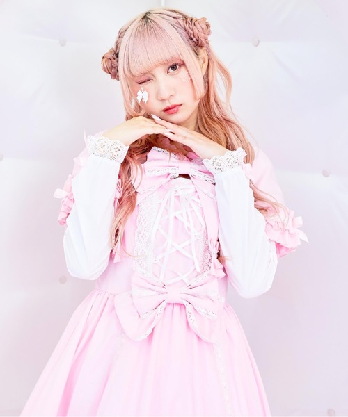 BODYLINE ワンピース 3wayケープつきリボンのロイヤルドールドレス 5点