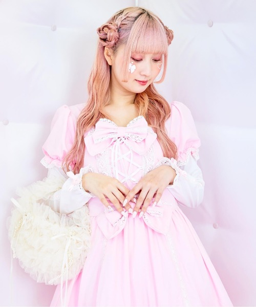 BODYLINE ワンピース 3wayケープつきリボンのロイヤルドールドレス 5点