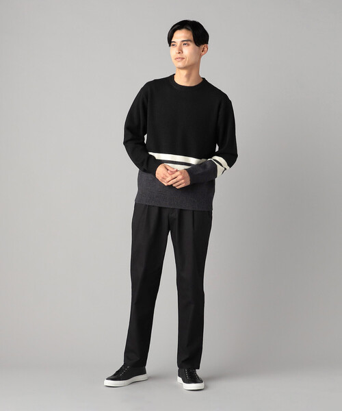 「COMME CA MEN」 スラックス M ネイビー メンズ_画像4