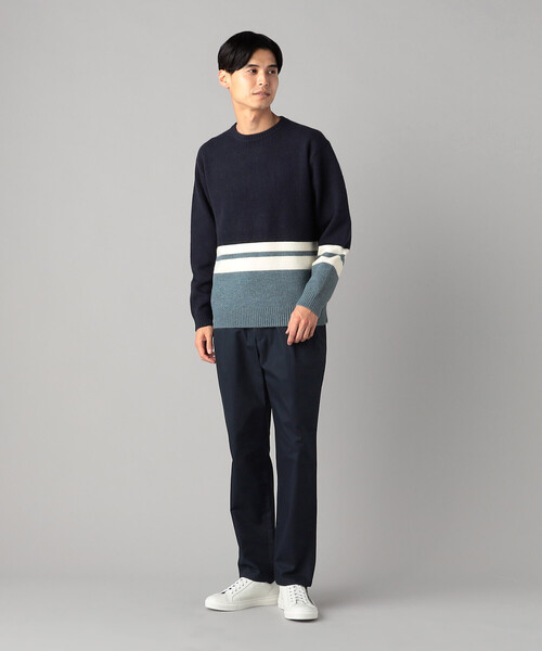 「COMME CA MEN」 スラックス M ネイビー メンズ_画像8