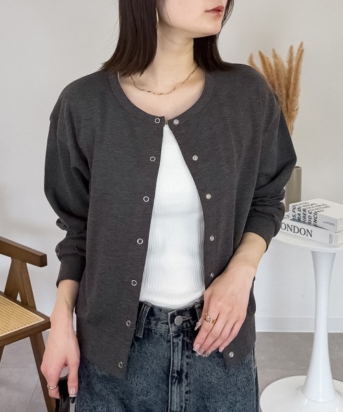 RCD カーディガン ミニ裏毛 長袖カーディガン レディース : ZOZOTOWN
