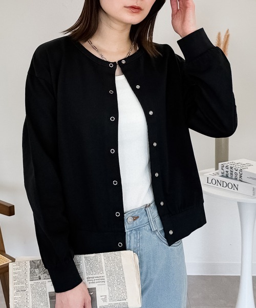 RCD カーディガン ミニ裏毛 長袖カーディガン レディース : ZOZOTOWN