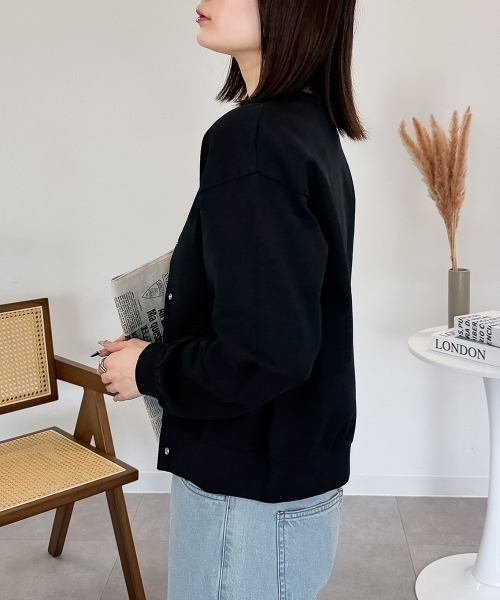 RCD カーディガン ミニ裏毛 長袖カーディガン レディース : ZOZOTOWN
