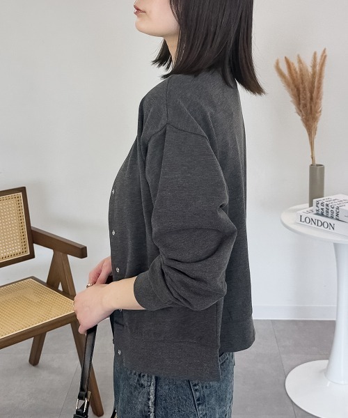 RCD カーディガン ミニ裏毛 長袖カーディガン レディース : ZOZOTOWN