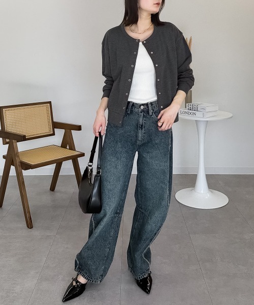 RCD カーディガン ミニ裏毛 長袖カーディガン レディース : ZOZOTOWN