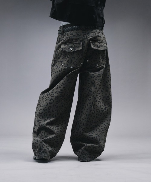 ANDER HUNK パンツ Reopard Double-knee Curve Pants / レオパード ANDER HUNK パンツ Reopard Double-knee Curve Pants / レオパード