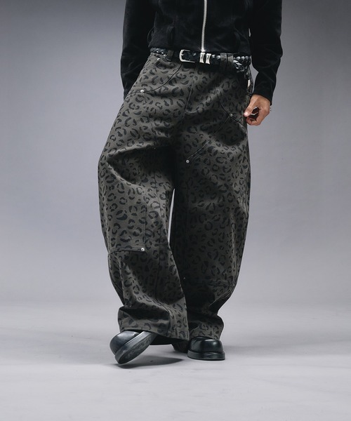 ANDER HUNK パンツ Reopard Double-knee Curve Pants / レオパード ANDER HUNK パンツ Reopard Double-knee Curve Pants / レオパード