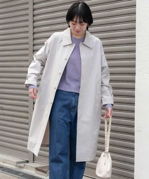 「URBAN RESEARCH DOORS」 ステンカラーコート MEDIUM ベージュ レディース_画像5
