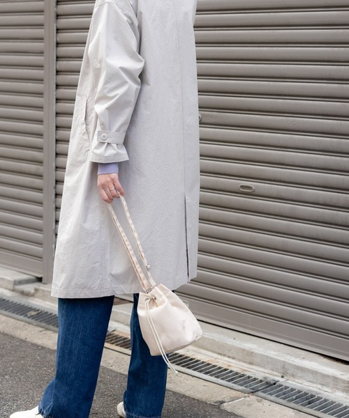 「URBAN RESEARCH DOORS」 ステンカラーコート MEDIUM ベージュ レディース_画像6