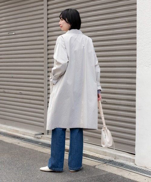 「URBAN RESEARCH DOORS」 ステンカラーコート MEDIUM ベージュ レディース_画像8