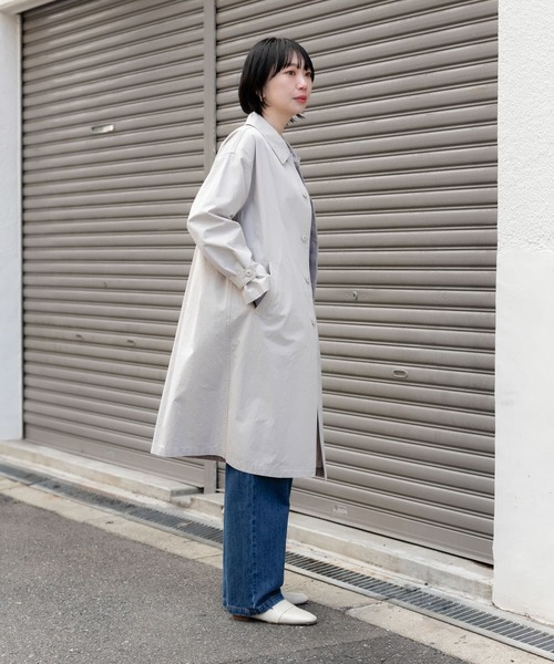 「URBAN RESEARCH DOORS」 ステンカラーコート MEDIUM ベージュ レディース_画像9