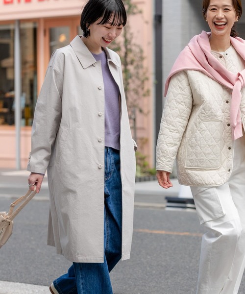「URBAN RESEARCH DOORS」 ステンカラーコート MEDIUM ベージュ レディース_画像10