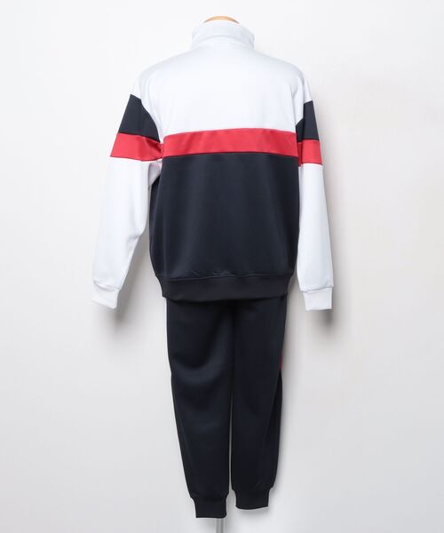 FILA フィラ 上下セットアップ ネイビー　ホワイト　レッド　Lサイズ FILA（フィラ） セットアップジャージ L ネイビー×ホワイト メンズ