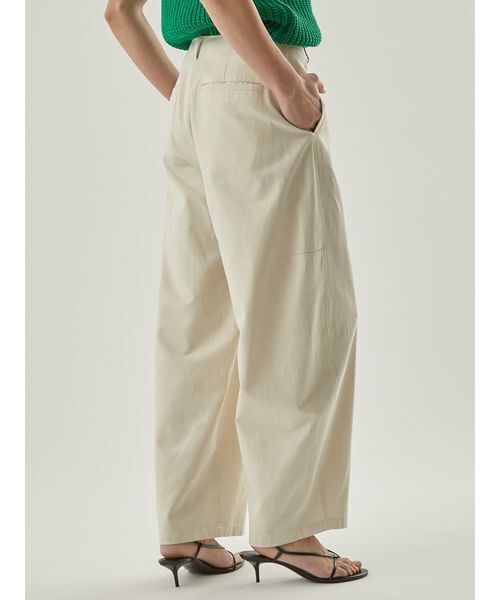 Henon. ワイドパンツ パンツ Ketty カーブトラウザーパンツ レディース