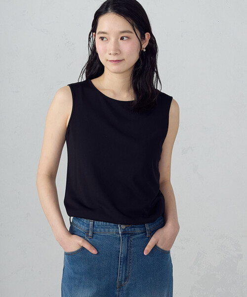 COMME CA ISM（コムサイズム） タンクトップ ノースリーブ ベーシック 