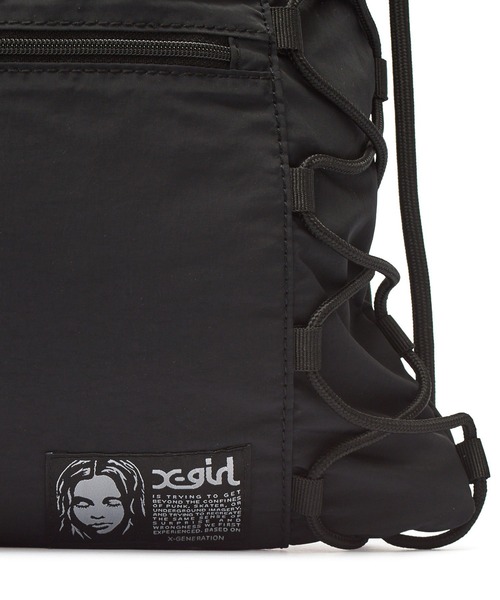 X-girl（エックスガール） デイバック リュック FACE LABEL KNAPSACK