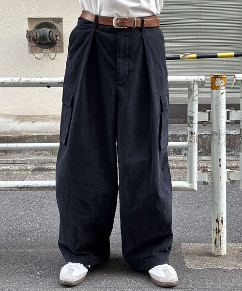 「CIAOPANIC」 カーゴパンツ MEDIUM ブラック メンズ_画像2