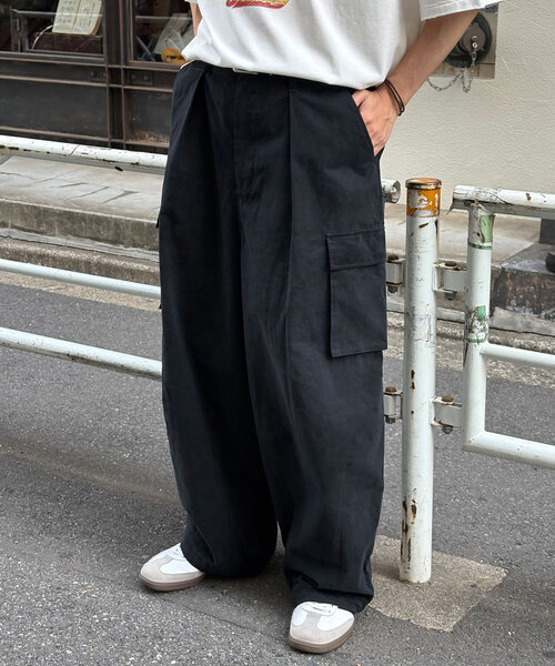「CIAOPANIC」 カーゴパンツ MEDIUM ブラック メンズ_画像3