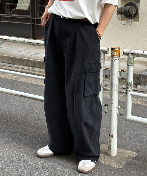 「CIAOPANIC」 カーゴパンツ MEDIUM ブラック メンズ_画像4