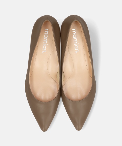 「MAMIAN」 パンプス 23.0cm ダークベージュ レディース_画像3