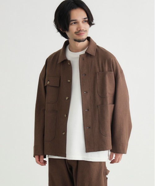 BACK NUMBER カバーオール 「BACK NUMBER」ダックライクシャツ