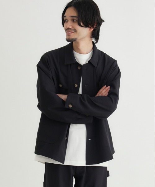 BACK NUMBER カバーオール 「BACK NUMBER」ダックライクシャツ